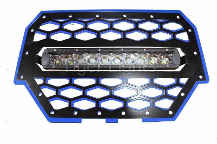 Tiger Lights - Polaris RZR 900/1000 Blue Grille, TLRZR1000BLL