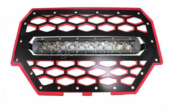 Tiger Lights - Polaris RZR 900/1000 Red Grille, TLRZR1000RWL