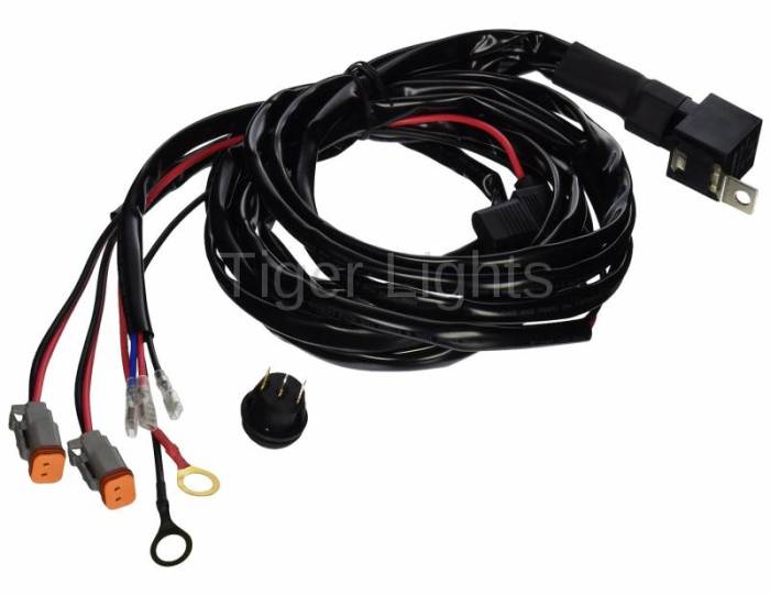 Tiger Lights - Wire Harness with Dual Deutsch Connectors, TLWH12