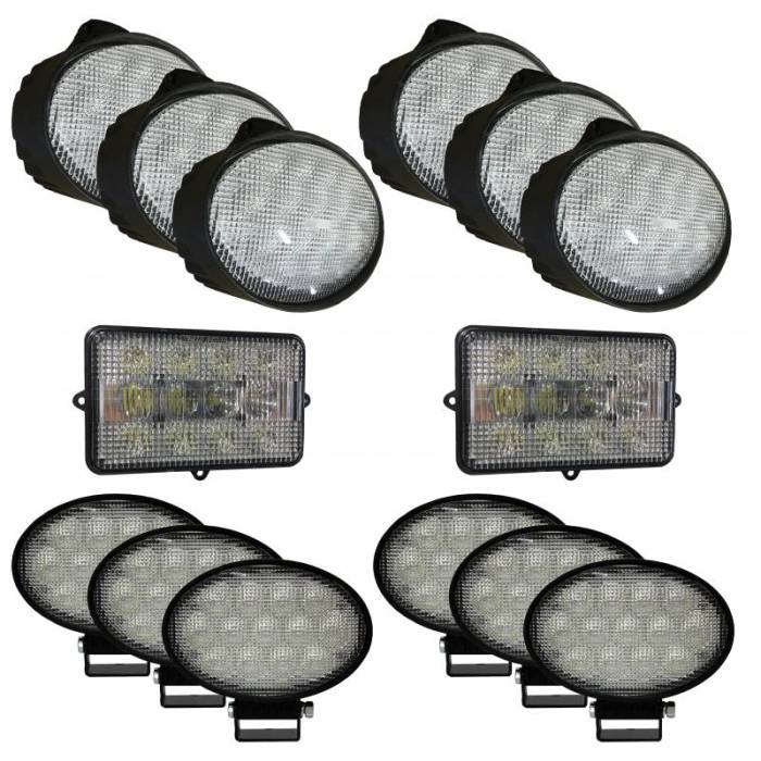 Tiger Lights - JDKit5 - Complete LED Light Kit for John Deere Combines