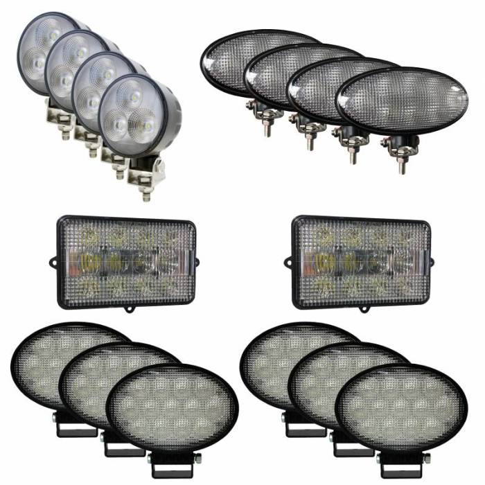 Tiger Lights - JDKit6 - Complete LED Light Kit for John Deere Combines