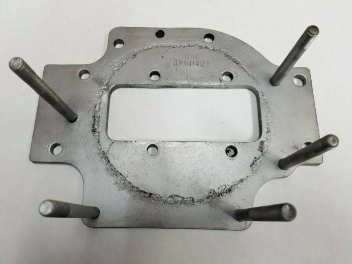 Farmland Tractor - 747208M91 - Massey Ferguson, White WATER PUMP MOUNTING PLATE, Used