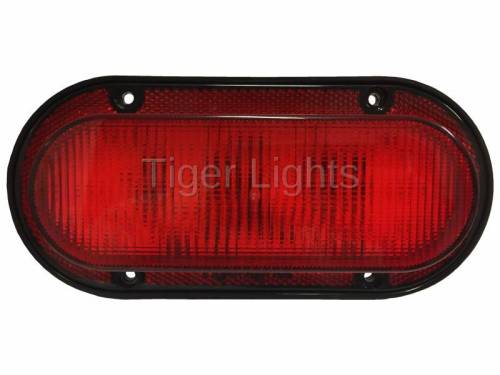 Tiger Lights - LED Red Oval Tail Light, TL4560 - Image 2